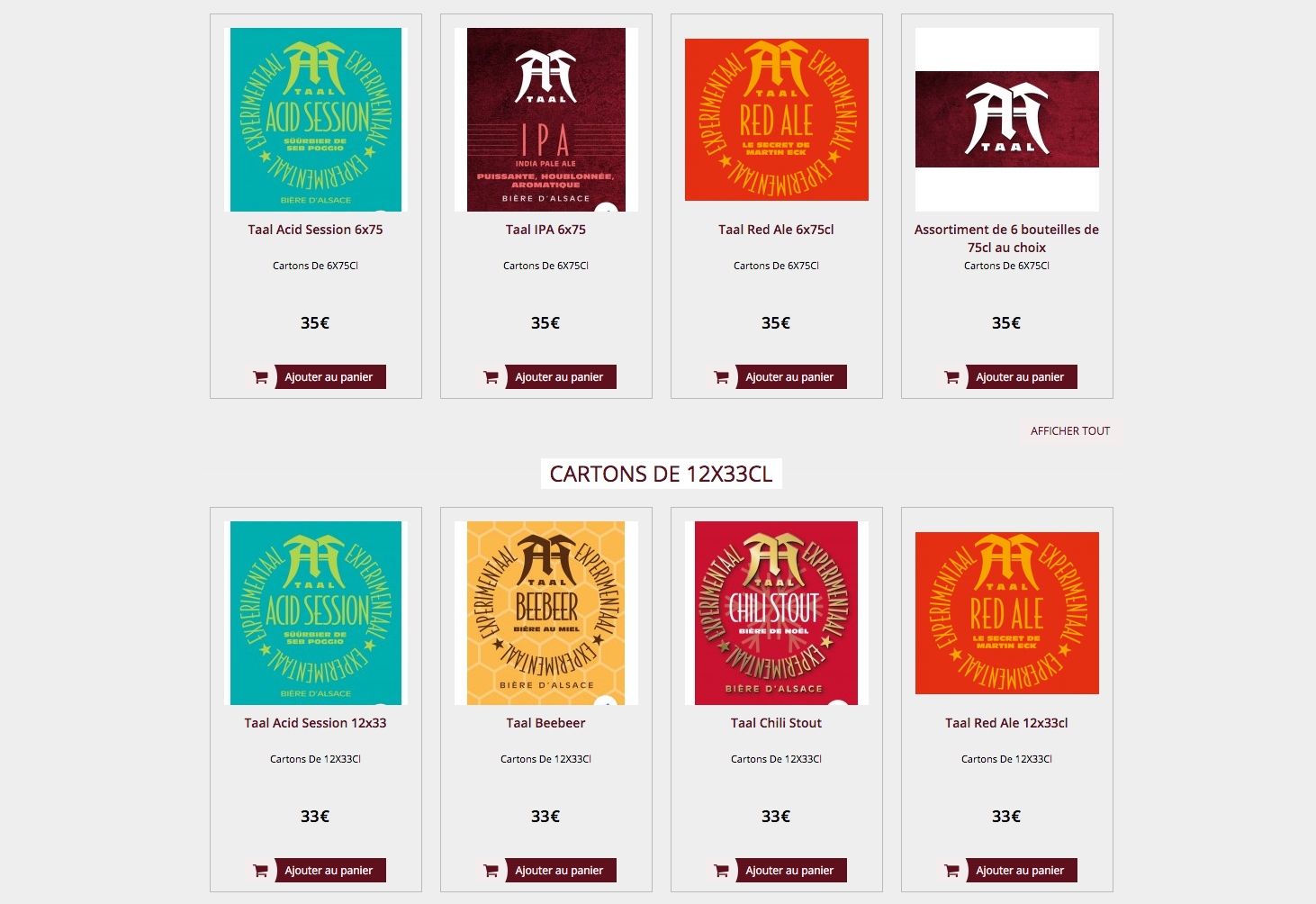 Vente en ligne